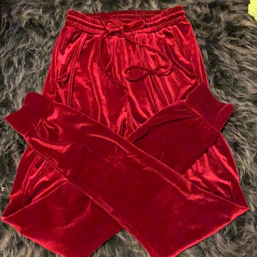Velvet joggers (xs)
